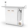 Imagem de Tábua de Passar Roupa Top 02 Portas com Suporte Para Ferro e Cabideiro Branco - Desk Design
