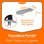 Imagem de Tábua para Passar Roupa Tecido Metalizado de proteção térmica Passadeira de roupa pequena portátil p/ cama mesa bancada