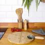 Imagem de Tábua Para Pizza + Cortador De Pizza Linha Bambu La Cuisine