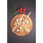 Imagem de Tábua Redonda para Pizza Tramontina Provence em Madeira Teca 30 cm