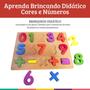 Imagem de Tabuleiro Didático Aprenda Brincando Cores E Números Dmtoys