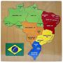 Imagem de Tabuleiro Didatico Aprenda Brincando Mapa Brasil DM TOYS DMT6493