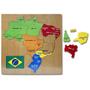 Imagem de Tabuleiro Didatico Aprenda Brincando Mapa Brasil DM TOYS DMT6493