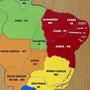 Imagem de Tabuleiro Mapa Do Brasil 3d Quebra Cabeça Encaixe Colorido