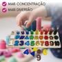Imagem de Tabuleiro Sensorial Montessori Brinquedo Encaixe Madeira