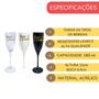 Imagem de Taça Acrílica Champanhe 180ml Especial Boas Festas Kit 12pçs