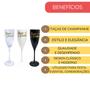 Imagem de Taça Acrílica Champanhe 180Ml Especial Boas Festas Kit 3Pçs