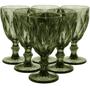 Imagem de TAÇA ÁGUA 17x9x9cm 320ml VIDRO VERDE 6PÇ