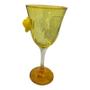 Imagem de Taça Amarela Oxum Lirio Rosa Super luxo 330 ml -Vidro