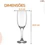 Imagem de Taça Champagne Espumante Nadir Windsor 210ml Kit Com 6 Un