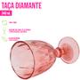 Imagem de Taça Copo de Vidro Transparente Diamante 340ml Agua Suco Drink - Bestkasa