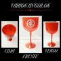 Imagem de Taça Copo Plástico Vermelho Gin Drinks Coquetéis Bebidas