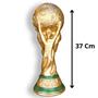 Imagem de Taça da Copa do Mundo FIFA Decoração Casa Tamanho Real Rica em Detalhes