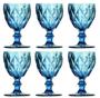 Imagem de Taça de Água Diamante Azul 260ML Kit com 6 - Class Home