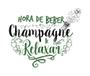 Imagem de Taça de Champagne Frases Hora de Beber Barcelona 210ml