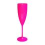 Imagem de Taça de Champanhe Acrílico Rosa Fluor Prime 170mL