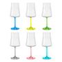 Imagem de Taça de Cristal Bohemia 560 ml Colorida Xtra 6 Peças