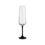 Imagem de Taça De Cristal Bohemia Champanhe 200Ml Preta Sandra 1 Peça