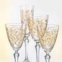 Imagem de Taça de Cristal Bohemia Decorada Para Champanhe 200 ml Elisabeth 1 Peça
