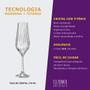Imagem de Taça de Cristal Bohemia Para Champanhe 170 ml Tulipa Optic 2 Peças