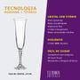 Imagem de Taça De Cristal Bohemia Para Champanhe 175 ml Branta 6 Peças
