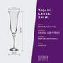 Imagem de Taça de Cristal Bohemia Para Champanhe 190 ml Angela 6 Peças