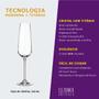 Imagem de Taça de Cristal Bohemia Para Champanhe 220 ml Ardea 2 Peças