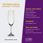 Imagem de Taça De Cristal Bohemia Para Champanhe 220 ml Roberta 12 Peças
