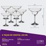 Imagem de Taça De Cristal Bohemia Para Margarita 260 ml Bar 6 Peças