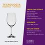 Imagem de Taça De Cristal Bohemia Para Vinho 350 ml Roberta 6 Peças