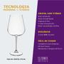 Imagem de Taça de Cristal Bohemia Para Vinho 670 ml Ardea 6 Peças