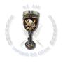 Imagem de Taça de resina - caveira com cobra