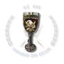 Imagem de Taça de resina - caveira com cobra