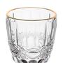 Imagem de Taça de Vidro Transparente Fio de Ouro Libélula 300ml 1 peça - Lyor