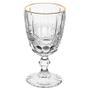 Imagem de Taça de Vidro Transparente Fio de Ouro Libélula 300ml 1 peça - Lyor