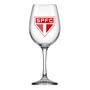 Imagem de Taça de Vinho Grande Drinks 490ml em Vidro Cristal São Paulo FC na Caixa