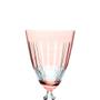 Imagem de Taça lapidada em cristal para água Bohemia Elizabeth 350ml rosa
