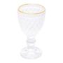 Imagem de Taça Licor Lyor Bico De Abacaxi Vidro Com Fio De Ouro 50Ml