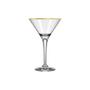 Imagem de Taça Martini Vidro Filete Ouro 250ml Nadir Figueiredo Decoração Dourada Allmix Drinks