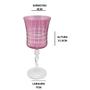 Imagem de Taça P/ Agua Grace Lapidada Cristal 300 Ml Bohemia Magenta