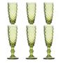 Imagem de Taça p/degustação champanhe de vidro verde 6 peças