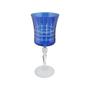 Imagem de Taça para água lapidada em cristal ecológico Bohemia Grace 300ml azul