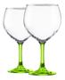 Imagem de Taca Para Gin Grandezza 620Ml Vidro Com Pé Verde