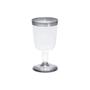 Imagem de Taça para Vinho Borda Prata - 12 unidades - 210 ml - Silver Festas