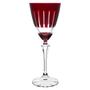 Imagem de Taça para vinho tinto Elizabeth lapidada em cristal ecológico 250ml A22cm cor vermelha