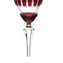 Imagem de Taça para vinho tinto Elizabeth lapidada em cristal ecológico 250ml A22cm cor vermelha