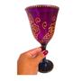 Imagem de Taça Personalizada Rosa Pomba Gira Roxo e Preto Lírio 365ml - Vidro