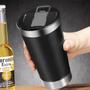 Imagem de Taça Térmica Com Tampa E Abridor De Garrafa 510ml Sortido Ideal Para Cerveja Com Garantia