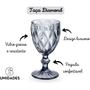 Imagem de Taça Vidro Diamante 340ml Copo Água Suco Quality Home