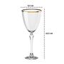 Imagem de Taça Vinho Branco Cristal Fio Dourado Haus Elegance 250ml - Haus Concept